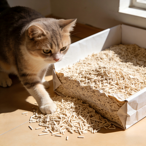 <span class=keywords><strong>Arena</strong></span> para Gatos de Papel Biodegradable y Ecológica, Apta para Inodoro, Suministro de Fábrica - Product Image 6