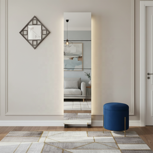 DIY Modern Acrylic Mirror <b>Tiles</b> Set 4pcs 20x20cm Square <b>Wall</b> Mirror <b>Stickers</b> Unbreakable Frameless Panels Eco-Friendly Home - Product Image 2