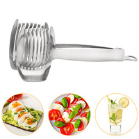 Trancheuse manuelle en acier inoxydable 304 pour citron, tomate, oignon, pomme de terre, œufs conservés et fruits