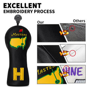 Fundas Protectoras para Palos de Golf de Cuero PU Impermeable, para Palos 1, 3, 5, Woods y Drivers, con Cierre de Banda Elástica, Suministro al por Mayor - Product Image 4