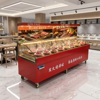 Enfriador de Escalera de Doble Temperatura Mecánico/Digital con Enfriamiento por Aire, de Acero Inoxidable, 220V, para Restaurantes y Buffets Chinos