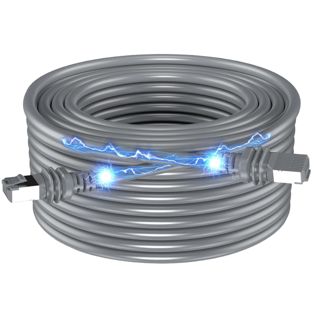 23M/75FT Starlink GEN3 Replacement Network Cable RJ45 Connectors Pure Copper Conductor PVC Jacket Waterproof Private Mold