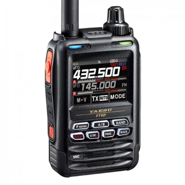 Yaesu FT-5DR Handheld Two-Way for Radio 144 430MHz Digital Analog Walkie Talkie GPS APRS Recording Screen Touch HAM Radio GPS