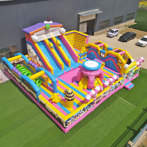 Parque de Aventuras Inflable de PVC Expandible con Múltiples Zonas de Juego, Fácil Instalación, Tamaño Personalizado para Uso Comercial en Exteriores - Product Image 1