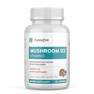 Özel Marka Organik Vitamin D2 Vegan Mantar Ekstresi Kapsülleri Kemikleri ve Bağışıklığı Destekler Vitamin D2 Kapsülleri - Product Image 1