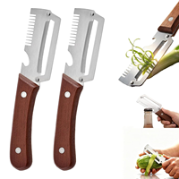 Groenteschiller Keuken 2026 Nieuwe Handmatige Multifunctionele RVS Schiller Houten Handvat Flessenopener STELLAR PATH