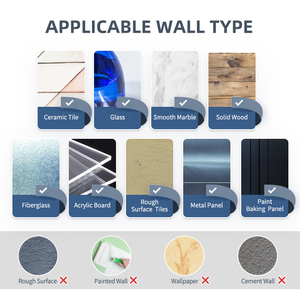 Ganci di aspirazione sottovuoto di nuovo Design supporto per fazzoletti da parete per Organizer e supporto per carta igienica con gancio trasparente per <span class=keywords><strong>ventosa</strong></span> - Product Image 4