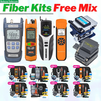 Vente chaude Fibre Optique FTTH Tool Kit Free Mix -70 ~ 6dBm OPM MTP-11 Komshine Cleaver FC-6S AUA-6S SKL-6C VFL 10MW DIY Multi Options