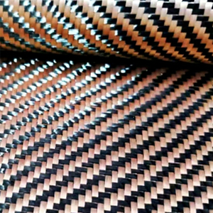Tela de Fibra de Carbono y Aramida, Tejido Twill Ignífugo, Color Champán Dorado, para Bolsos, Manualidades, Autos, Juguetes, Uso Industrial, Niños y Niñas - Product Image 1