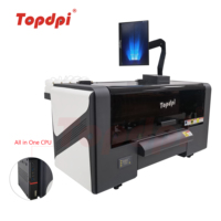 Plotter de impresión DTF de tinta blanca con máquina de agitación de polvo para camiseta