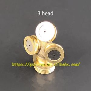 Micros Buse 1/2/3/4 tête <span class=keywords><strong>Poreux</strong></span> Mist Pulvérisateur Accessoires Atomisation Irrigation Par Aspersion de Pulvérisation En Laiton Brumisation Sprinkler - Product Image 5