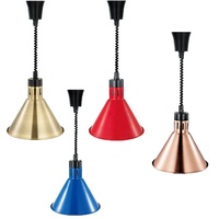 Lampe chauffante alimentaire multicolore Buffalo Rétractable Abat-jour suspendu chauffe-aliments lampe chauffante lumière pour la cuisine
