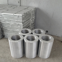 Coupleur de barres d'armature en acier au carbone et fer durable, presse d'extrusion mécanique filetée à froid pour la construction de bureaux, matériaux de construction en métal
