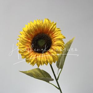 Sunflower <b>Artificial</b> <b>Flower</b> Bouquet Silk High Simulation Rustic Wedding Decoration - Product Image 3