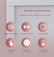 Épurateur de pieds étanche pour peau morte, limes à pieds portables rechargeables, kits de pédicure, dissolvant de callosités électriques pour les pieds
