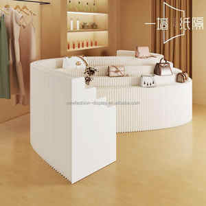 लोकप्रिय मल्टी-लेयर डिजाइन लंबी शेल्फ आसान चाल क्राफ्ट पेपर अलमारियों फोल्डेबल डिस्प्ले स्टैंड शोरूम के लिए - Product Image 5