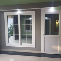 Fenêtres et portes coulissantes horizontales modernes NUOXIN en PVC avec isolation thermique et caractéristiques imperméables