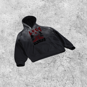 Sudadera con Capucha Cuadrada Estilo Vintage, Lavado Ácido, Desgastada, de Poliéster/Algodón, Felpa Francesa Gruesa, Unisex, Talla XL, Transpirable - Product Image 1