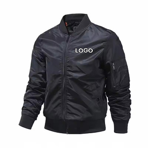 Chaqueta Bomber de Piloto para Hombre con Logotipo Personalizado al por Mayor a Precio de Fábrica, Chaqueta Bomber de Béisbol Gruesa de Invierno para Hombre - Product Image 1