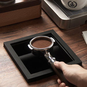 Conteneur à café en acier inoxydable avec rainure de choc intégrée pour comptoir de bar, équipement à café - Product Image 2