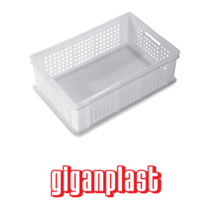 <b>Stackable</b> Perforated Service <b>Box</b> 60 × 40 × 32 h cm, without Lid Giganplast - Product Image 4
