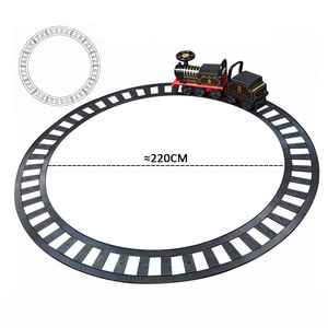 Dubbelzijdig Plastic Elektrische Trein-En Speelgoedauto-Puzzel Op Batterijen Rijspeelgoed Voor <span class=keywords><strong>2</strong></span>-4 Jaar Oude Peuters Groot Formaat - Product Image 5
