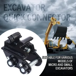 Acoplador de Excavadora Mini de 1-3 Toneladas, Conexión Rápida, Accesorios de Enganche, Acero de Alta Resistencia, Cambio Rápido, Duradero - Product Image 6
