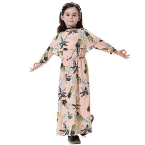 Abbigliamento per Bambini Musulmani Dubai Sud-Est Asiatico Abito Lungo con Maniche Lunghe e Turbante in Poliestere Estivo XXL Istanbul Turchia - Product Image 4