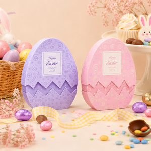Boîte cadeau en papier en forme d'œuf pour Pâques, pour chocolats, bonbons, chasse aux œufs, emballage <span class=keywords><strong>de</strong></span> cadeau pour le festival - Product Image 6