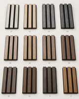 Panneau acoustique en bois WYRAX noir 3000x600x21mm avec feutre en polyester PET pour l'absorption acoustique des halls d'ascenseurs et la décoration murale