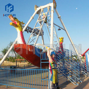 Bateau de pirate de dragon ride bateau de pendule extrême bateau de pirate avec des effets de feu 16 sièges bateau de pirate de fer à vendre - Product Image 6