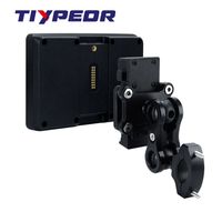 TIYPEOR M3C Navigateur Moto Écran Tactile 5 Pouces IP67 WiFi CarPlay Android Auto GPS Google Play avec Support à Démontage Rapide