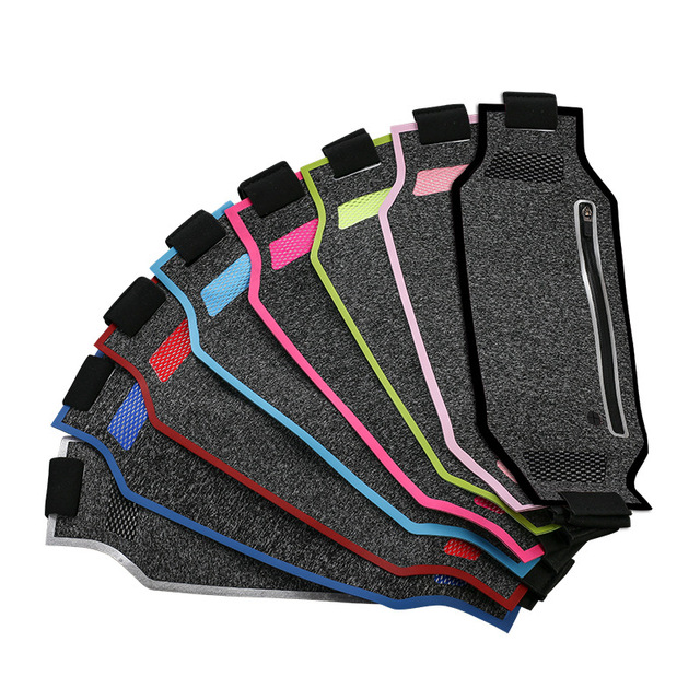 Running Ultra-Thin Waterproof Polyester Breathable Waist Belt Bag Outdoor Sports Key Mobile Phone Pouch