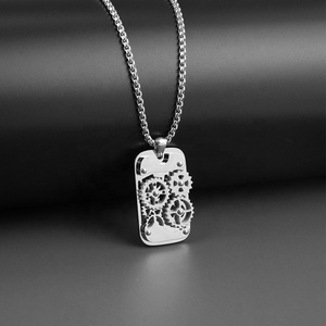 Pendentifs Rotatifs Engrenages en Acier Inoxydable et Titane Style Steampunk, Ne Ternissent Jamais, Accessoires Punk pour Hommes et Femmes, Vente en Gros - Product Image 3