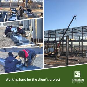 Magazzino Prefabbricato Zhongwei, Struttura in Acciaio di Alta Qualità per Stoccaggio, Costruzione Rapida - Product Image 5