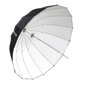 Ombrello riflettente parabolico Godox UB-165W 65 pollici 165 cm <span class=keywords><strong>bianco</strong></span> e <span class=keywords><strong>nero</strong></span> per studio fotografico con diffusore in tessuto <span class=keywords><strong>nero</strong></span> e argento - Product Image 2