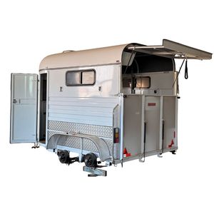 Remorque <span class=keywords><strong>de</strong></span> <span class=keywords><strong>transport</strong></span> <span class=keywords><strong>de</strong></span> <span class=keywords><strong>chevaux</strong></span> Hyroad 2-Horse Slant Load, homologuée pour la route, service personnalisé disponible - Product Image 4