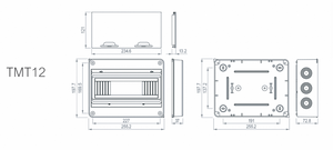 <b>Waterproof</b> Plastic <b>Box</b> TMT(HT) Series HT-12 Distribution <b>box</b> - Product Image 2