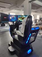 Simulador de Experiencia VR 9D 360° con Diseño de Parque Temático de Dinosaurios, 6 Asientos para Centro Comercial, Parque de Atracciones Educativo, Material Metálico