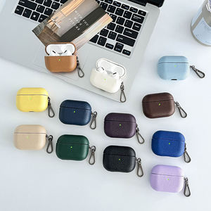 Para <span class=keywords><strong>AirPods</strong></span> 4 Cover Lychee Pattern PU Funda de cuero para auriculares para <span class=keywords><strong>AirPods</strong></span> Pro 2 3 4 Funda protectora - Product Image 6