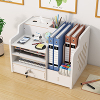 Caja de almacenamiento de escritorio multicapa para oficina con cerradura, estación doméstica, cajón de archivos, estante, organizador de escritorio, caja de almacenamiento de oficina