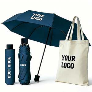 Paraguas Plegables de 3 Secciones al por Mayor, Económicos, con Logotipo Personalizado a Color, Regalo Promocional Empresarial - Product Image 1