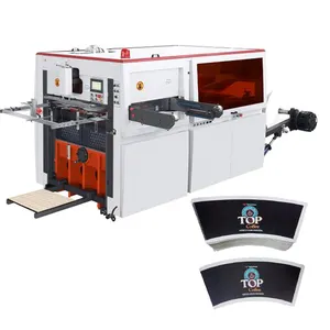 Hoge Snelheid Volautomatische Papier Cup Papier Snijmachine Bediening Papierrol Stans-En Vouwmachine