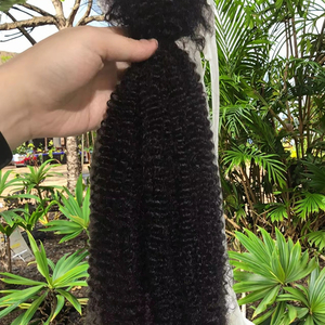 Cheveux Naturel con người bện tóc afro kinky số lượng lớn phần mở rộng tóc người cho bện xoắn locs với xoăn kết thúc - Product Image 1