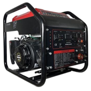 <b>Gasoline</b> Generator 5500W Portable 2-in-1 HFH5500i Model 15L Air-Cooled Recoil Start Stable Output for 2-4mm - Product Image 1