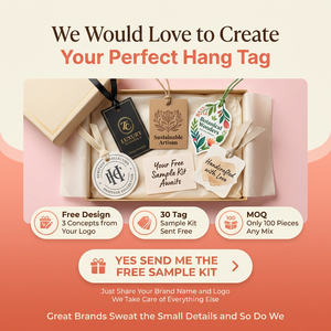 Étiquettes volantes personnalisées de luxe en carton premium, avec logo estampé à chaud or, pour vêtements de marque, vente en gros, avec cordon - Product Image 5