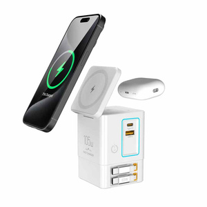 Stazione di Ricarica Rapida 6 in 1 da 105W, Caricatore Wireless 18W, Luce LED, Caricatore Combo USB C a Torre con 2 Cavi per Laptop - Product Image 4