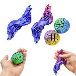 Jouet populaire en plastique, balle de slime imprimée en 3D, décompression, déformation, anti-stress, pop-it, pour filles et garçons, vente chaude - Product Image 2