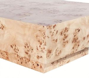 Mesa de Centro Rectangular de Alta Gama para Sala de Estar, Diseño Creativo, Chapa de Madera de Granada, Estilo Villa Medieval Francesa, Mango - Product Image 5