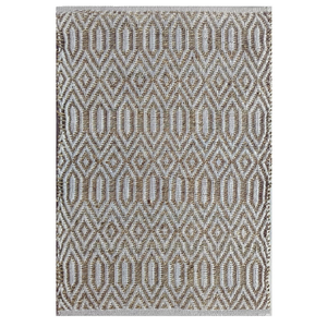 พรมปูพื้นสี่เหลี่ยมสีฟ้าทำด้วยมือพรมถักด้วยมือแบบชนบทเป็นมิตรต่อสิ่งแวดล้อมสำหรับใช้ในบ้านโรงแรม - Product Image 1